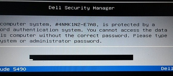 Desbloqueio de BIOS Dell Sufixos 8FC8, 595B, D35B, 2A7B, 1D3B, 1F66, 6FF1, 1F5A, BF97, E7A8