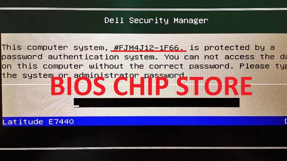 Desbloqueio de BIOS Dell Sufixos 8FC8, 595B, D35B, 2A7B, 1D3B, 1F66, 6FF1, 1F5A, BF97, E7A8